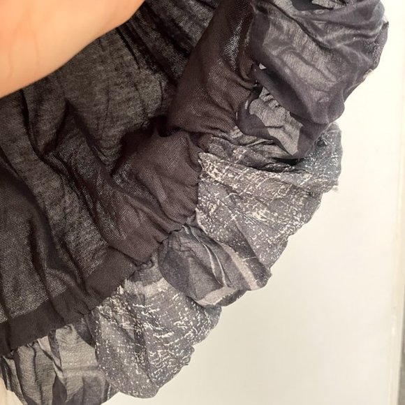 MAXFIELD LA Grey Tank Trapeze Dress with Bubble Hem - Picture 7 of 7